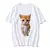 Homens e mulheres gato engraçado camiseta casual com estampa 3D Harajuku camiseta de verão, roupas da moda para menina e menino - comprar online
