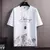 Conjunto de camiseta fina e shorts simples de meia manga masculino, terno esportivo casual combinando, novo, verão, - comprar online