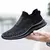 Tênis respiráveis para homens, Tênis de corrida confortáveis, Tênis ao ar livre, Tênis de caminhada slip-on, Tênis de corrida - IGshopingg
