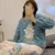 Conjunto de pijama de flanela quente feminino, calça de mangas compridas, conjunto de 2 peças, roupa macia para casa, roupas fofas, outono, inverno - comprar online