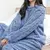 Conjunto de pulôver e calças com nervuras feminino, conjunto casual de pijama, grosso, veludo, quente, sólido, outono, 2 peças - loja online