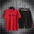Conjunto esportivo de secagem rápida para homens e mulheres, shorts campeão estampados, manga curta, correndo, na moda, verão - loja online