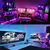 Mudar a cor LED Strip Lights com o Modo Remoto, RGB APP Controle, Bluetooth, TV, Decoração do quarto, 24 Teclas, SMD5050 - comprar online