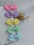 kit 5 laços de cabelo para bebês meninas mini fofos na presilha bico de pato 4,5cm totalmente forrada e com borrachinha na internet