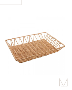 Bandeja Retangular de Papel e Metal 45cm x 35cm x 6cm - Wolff