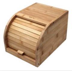 Porta Pão Bambu Suporte Guarda Pães Torrada Bolo