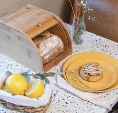 Porta Pão Bambu Suporte Guarda Pães Torrada Bolo na internet