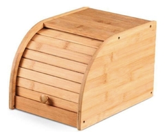 Porta Pão Bambu Suporte Guarda Pães Torrada Bolo - Letícia Manducchi