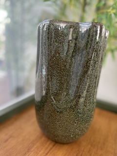 Vaso decorativo verde musgo