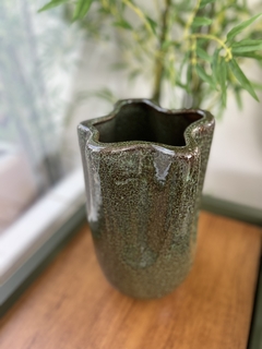 Vaso decorativo verde musgo - comprar online