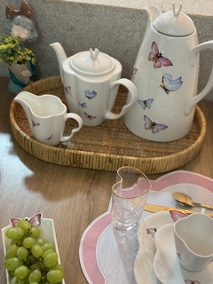 Garrafa Térmica Café Chá Borboleta De Porcelana Wolff