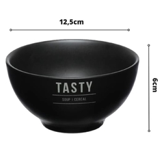 Bowl Tigela Cumbuca de Porcelana Hauskraft Manhattan Preto 440ml - comprar online