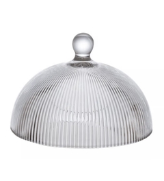 Queijeira de Vidro com Borda Dourada Garffiato 20cm