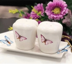 ￼kit saleiro porcelana 3 pecas