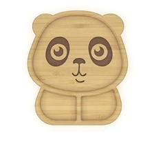 Prato Bambu Babys Urso com Ventosa - comprar online