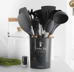 Kit de Utensílios Silicone Preto - Letícia Manducchi
