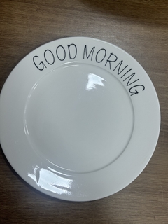 Good Morning Prato De Sobremesa Minimalista 20cm Branco na internet