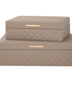 Caixa em MDF Com Revestimento em PU Fendi C 35,5x24x10,5cm - comprar online