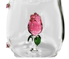 Caneca de borossilicato 3D Rosa 350 ml - comprar online