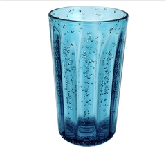 Copo de acrílico bolhas azul 590 ml