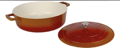 Caçarola Panela Baixa Laranja Cook Antiaderente Ceramica - comprar online