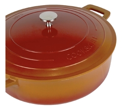 Caçarola Panela Baixa Laranja Cook Antiaderente Ceramica