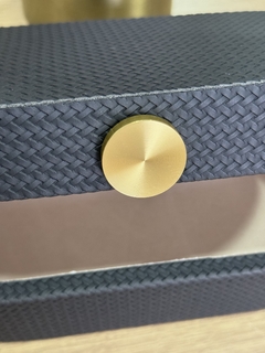 caixa decorativa preta com Dourado - comprar online