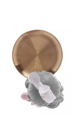 Escultura Em Resina Boneca Com Bandeja 24x32cm Wolff - comprar online