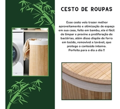 Cesto em Bambu Redondo - comprar online