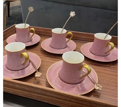 Cj 06 Xícaras em Porcelana C/ Pires P/ Cafezinho 80ml Galet L'hermitage - comprar online