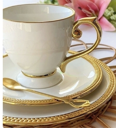 Cj 06 Xícaras Cafézinho C/ Pires em Porcelana Paddy 90ml - Wolff - comprar online