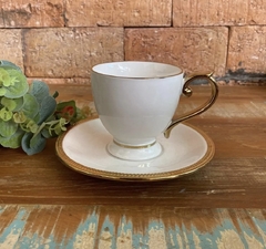 Cj 06 Xícaras Cafézinho C/ Pires em Porcelana Paddy 90ml - Wolff na internet
