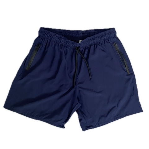 Shorts Flex Power Azul Marinho, Tactel, com Zíper nos bolsos laterais - comprar online