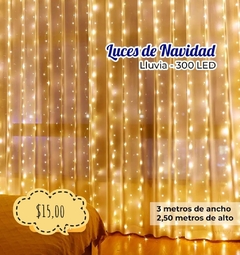 Luz Lluvia Dorada 300 leds