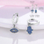 Brincos coração de prata cz zircão cúbico rodada margarida flor trio brincos para as mulheres 925 de prata jóias de moda original - comprar online