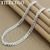 Colar de Prata Esterlina para Homens e Mulheres, Corrente Lateral 6 Jóias De Casamento, Presente De Noivado, Moda, 8 ", 18", 20 ", 22", 24" - loja online