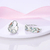Brincos coração de prata cz zircão cúbico rodada margarida flor trio brincos para as mulheres 925 de prata jóias de moda original - loja online