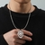 Cordão do Leão com coroa, para homens e mulheres pingente de aço inoxidável colar presente corrente moda jóias colar masculino - loja online