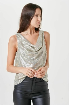 Musculosa Lentejuelas buche en internet