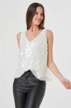 Musculosa Lentejuelón - comprar online