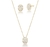 Conjunto oval cravejado