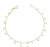 Pulseira pingentes medalhas e cristais