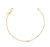 Pulseira com detalhes lisos