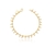 Pulseira pingentes esferas lisas