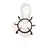 GRELHA ATLAS NOVA 6 PONTAS CENTRAL FERRO FUNDIDO ORIGINAL