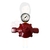 REGULADOR IND. ALIANÇA 9KG 1/2 C/MANOMETRO 76501/02 VM VERMELHO