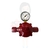 REGULADOR IND. ALIANÇA 9KG 1/2 C/MANOMETRO 76501/02 VM VERMELHO