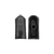 BOTAO ATLAS MONACO OVAL PRETO C/5 PCS