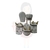 PINO PLUG PRENSA 90 10A C/5 PCS CINZA - comprar online
