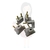 PINO TOMADA TRIANG. 90 2P 20A C/5 PCS